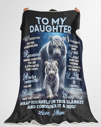 BLANKET FOR DAUGHTER – COMFORT & WARMTH GIFT FROM MOM Sherpa Fleece Quilt Blanket MTNN00 (SKUB12-153)
