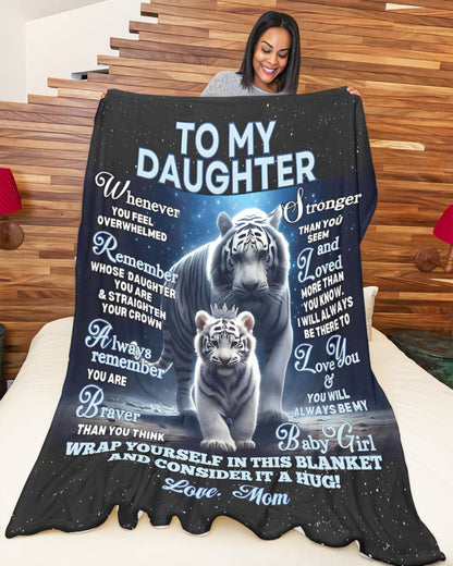 BLANKET FOR DAUGHTER – COMFORT & WARMTH GIFT FROM MOM Sherpa Fleece Quilt Blanket MTNN00 (SKUB12-153)