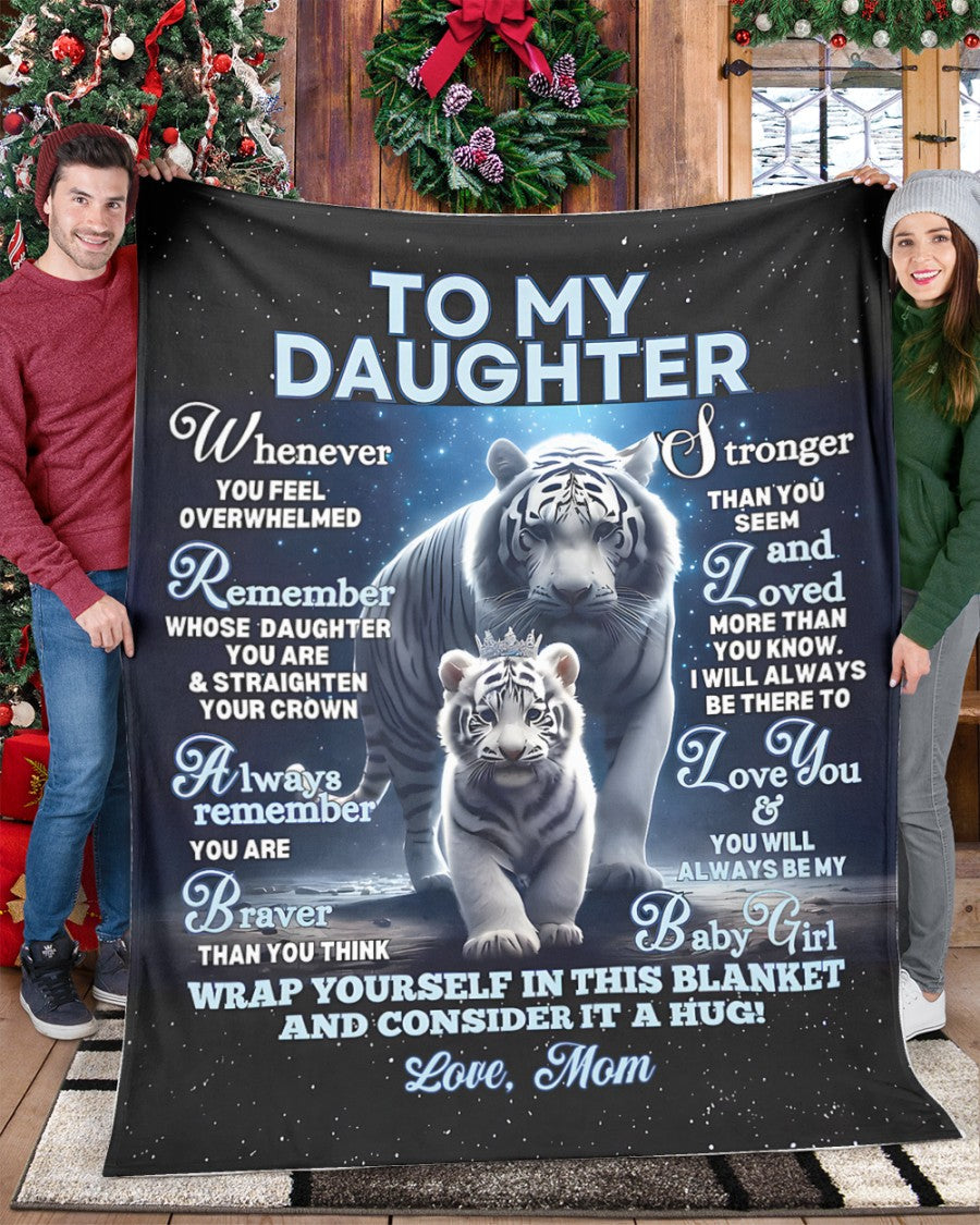 BLANKET FOR DAUGHTER – COMFORT & WARMTH GIFT FROM MOM Sherpa Fleece Quilt Blanket MTNN00 (SKUB12-153)