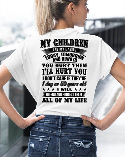 MY CHILDREN ARE MY BABY - T-SHIRT FOR MOM - MTNN00 (SKU12-274)