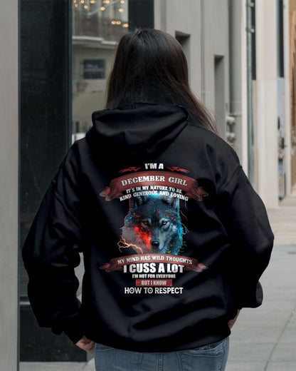 DECEMBER - KIND, GENEROUS AND LOVING GIRL - BIRRTHDAY T-SHIRT FOR WOMAN - MTNN12 (SKU12-300-12)