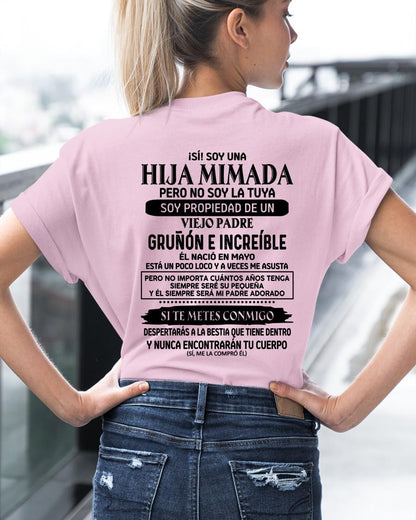 Mayo - Padre increíble nacido en mayo - Regalo perfecto para tu hija - T05 (SKU05-91-05)