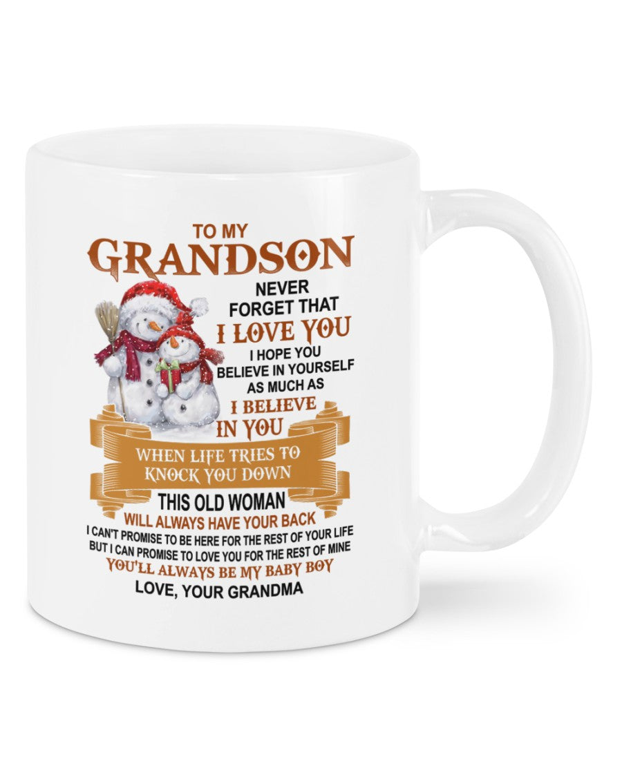 TO GRANDSON MUG 01 - GIFT FROM GRANDMA - hnds00