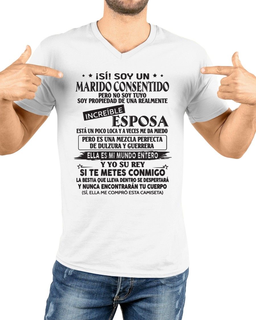 CAMISETA DIVERTIDA DE ESPOSO CONSENTIDO - MTNN00sp (SKU05-105-00)
