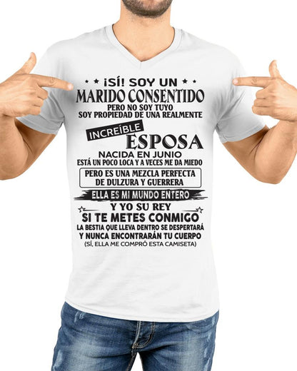 Junio - Esposa increíble nació en junio - Regalo especial para Marido - T06 (SKU05-105-06)