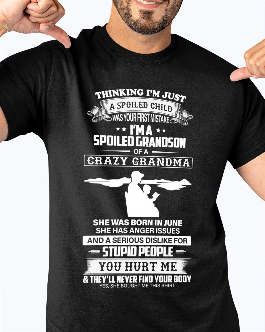 Spoiled by Grandma Shirt June Edition – From Grandma to Grandson HNDS06 (SKU-GMS2-06)