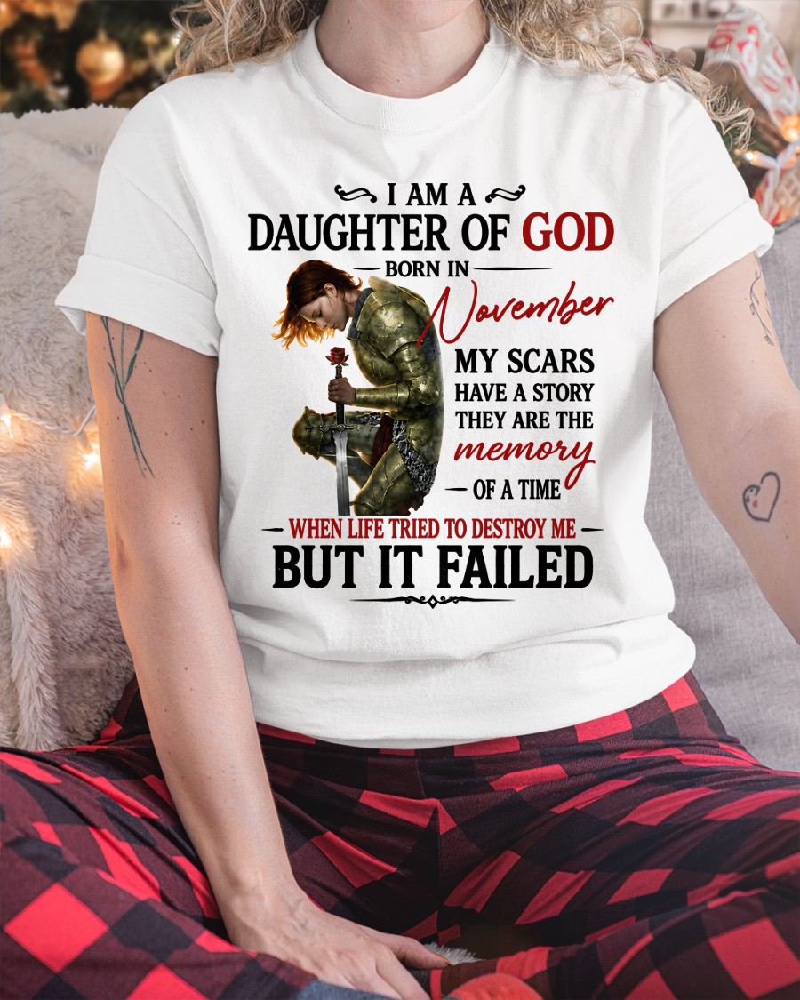 November – Daughter Of God – T-Shirt For Women - MTNN11 (SKU2605-221-11)