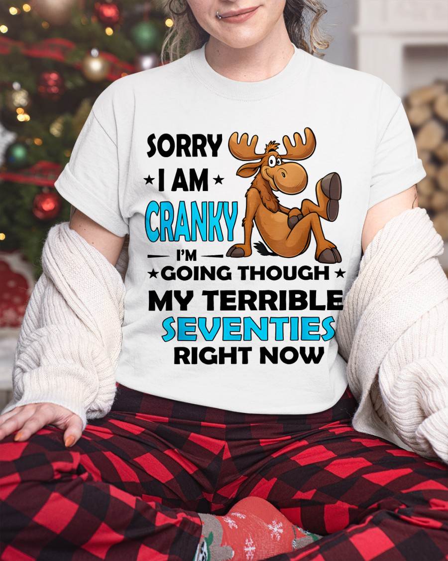 SORRY I AM CRANKY - BIRTHDAY SHIRT FOR WOMEN - MTNN00 (SKU12-249)