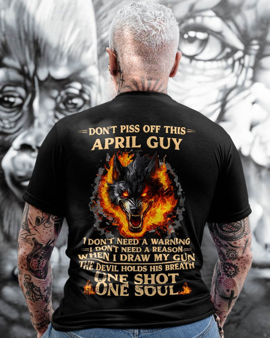 April – One Shot One Soul – T-Shirt For Men – MTNN04 (SKU2604-120-04)