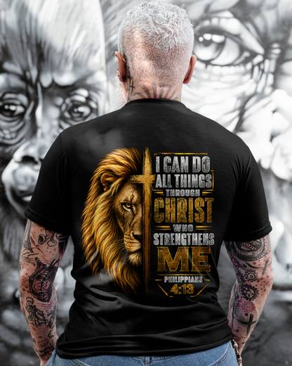 I CAN DO ALL THINGS THROUGH CHRIST - T-SHIRT FOR MEN  - MTNN00 (SKU2605-313)