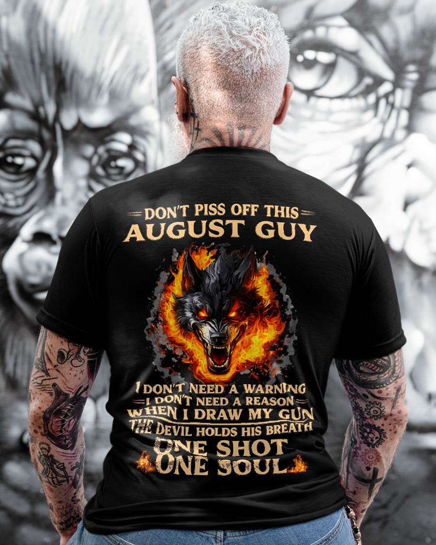 AUGUST – One Shot One Soul – T-Shirt For Men – MTNN08 (SKU2604-120-08)
