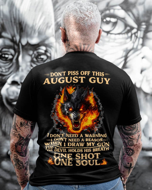 AUGUST – One Shot One Soul – T-Shirt For Men – MTNN08 (SKU2604-120-08)