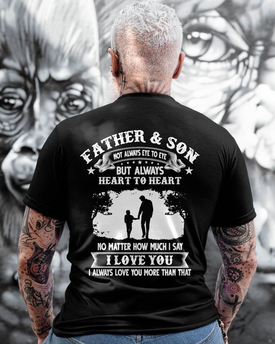 FATHER & SON - T SHIRT- GIFT FROM DAD -MTNN00 (SKU2606-130)