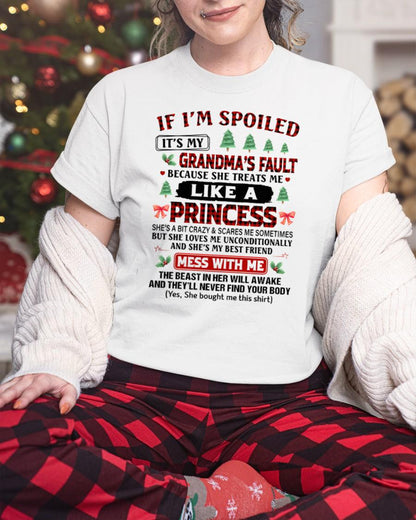 CHRISTMAX T-SHRIT FOR GRANDDAUGHTER - GIFT FROM GRANDMA - MTNN00
