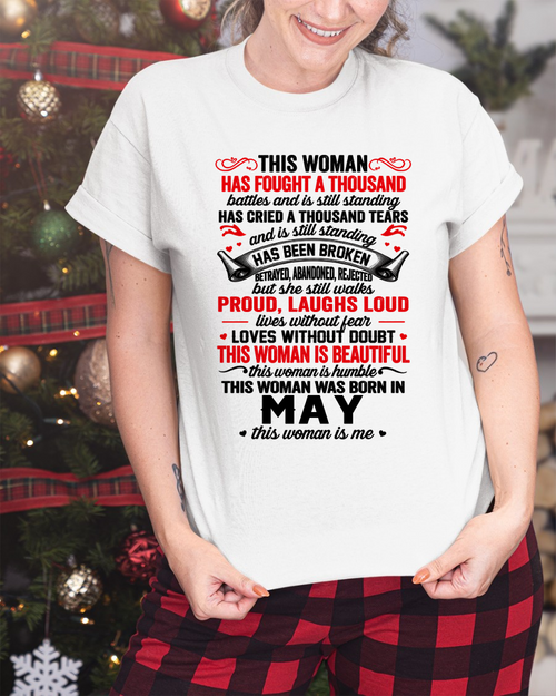 MAY WOMEN – BEAUTIFUL, STRONG & UNBREAKABLE – T-SHIRT FOR WOMEN – MTNN05 (SKU2609-253-05)