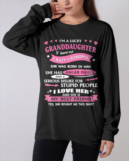 MAY - I'M A LUCKY GRANDDAUGHTER - T-Shirt/Hoodie/Sweatshirt - HNDS05