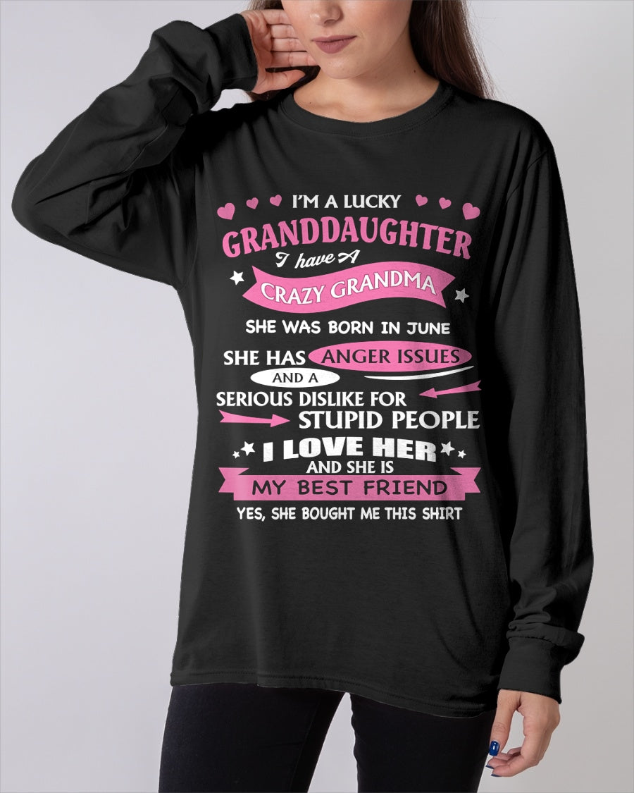 JUNE - I'M A LUCKY GRANDDAUGHTER - T-Shirt/Hoodie/Sweatshirt - HNDS06