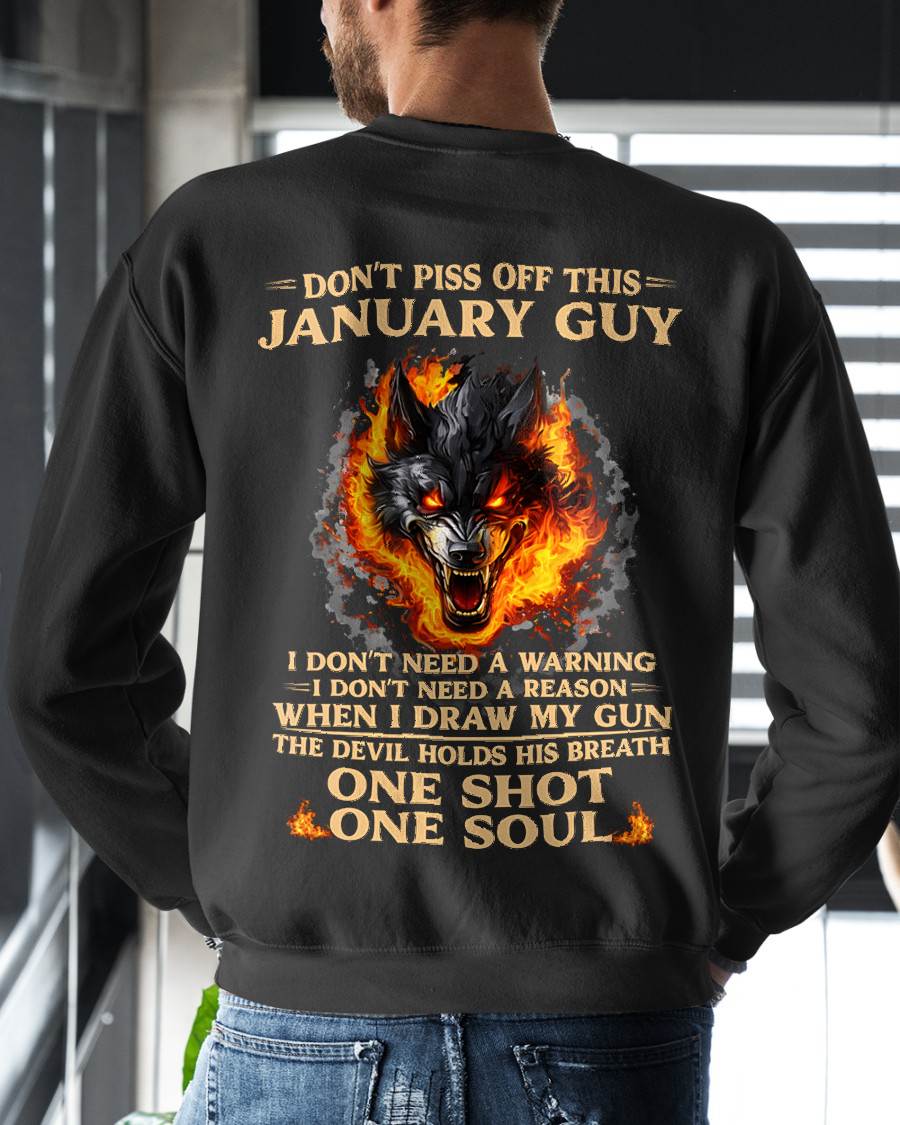 January – One Shot One Soul – T-Shirt For Men – MTNN01 (SKU2604-120-01)