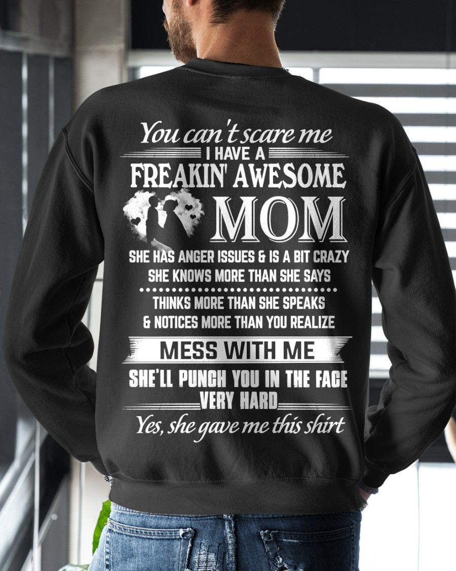 T-Shirt For Son – Freakin’ Awesome Mom – Funny Gift From Mom To Son - MTNN00 (SKU2605-223-00)