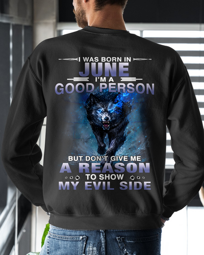 JUNE – GOOD PERSON UNTIL PROVOKED - T-SHIRT FOR MEN - MTNN06 (SKU2605-386-06)