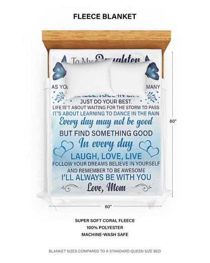 Special Gift For Your Daughter Blanket - From Mom (SKUB07-30)