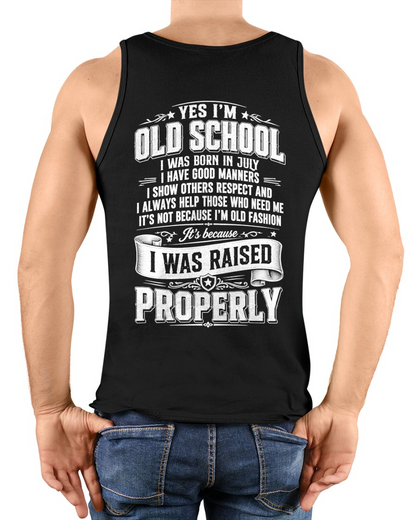 JULY – OLD SCHOOL WITH GOOD MANNERS – T-SHIRT FORR MEN - MTNN07 (SKU2605-453-07)