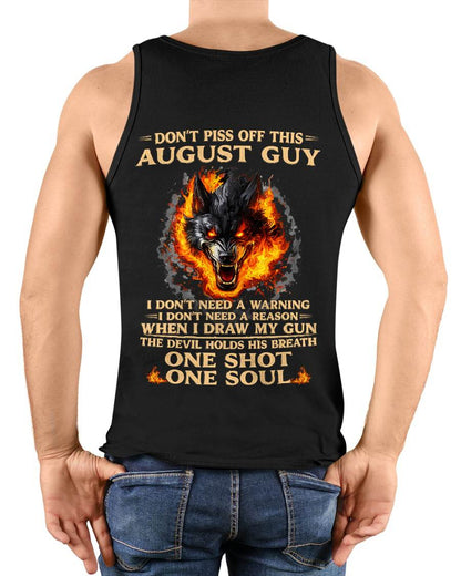 AUGUST – One Shot One Soul – T-Shirt For Men – MTNN08 (SKU2604-120-08)