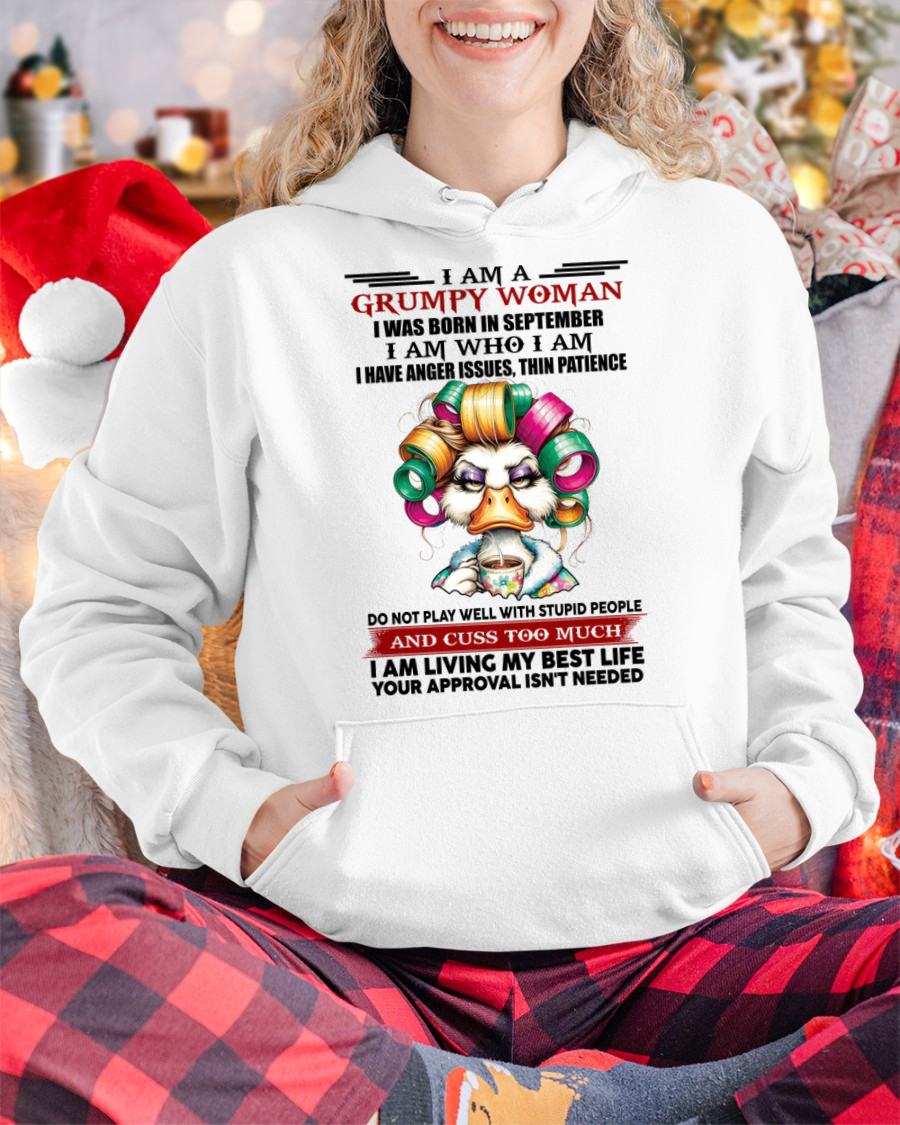 SEPTEMBER - GRUMPY WOMAN - BIRTHDAY SHIRT FOR WOMEN - MTNN09 (SKU26T-01-22-09)