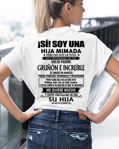 Agosto Padre Increíble - Regalo especial para hija - TBN - T08 (SKU04-109-08)