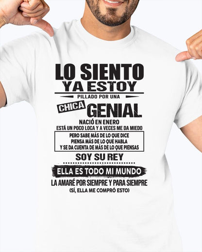 Enero Chica Genial - Regalo especial para tu novio - T01 (SKU05-95-01)