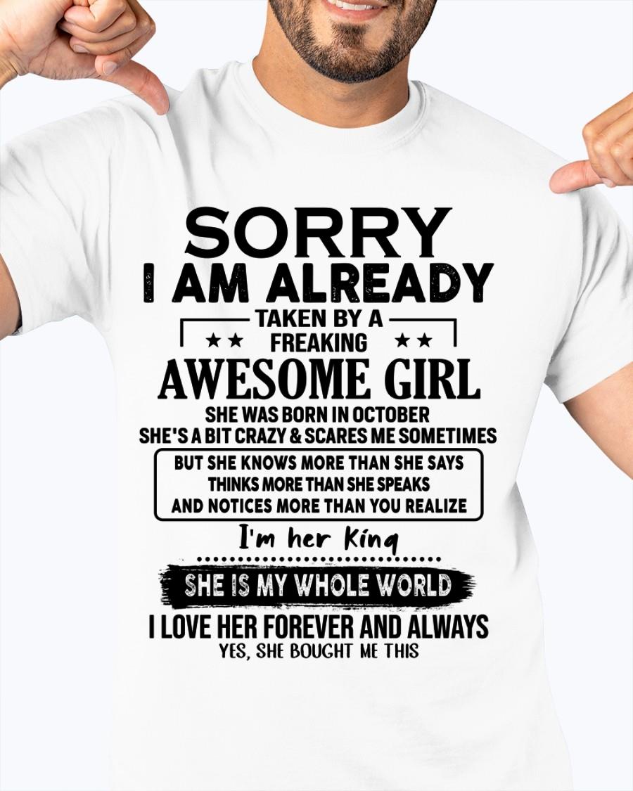 October - Awesome Girl born in October - Special gift for your boyfriend - From Wife MTNN10 (SKU.AT16)