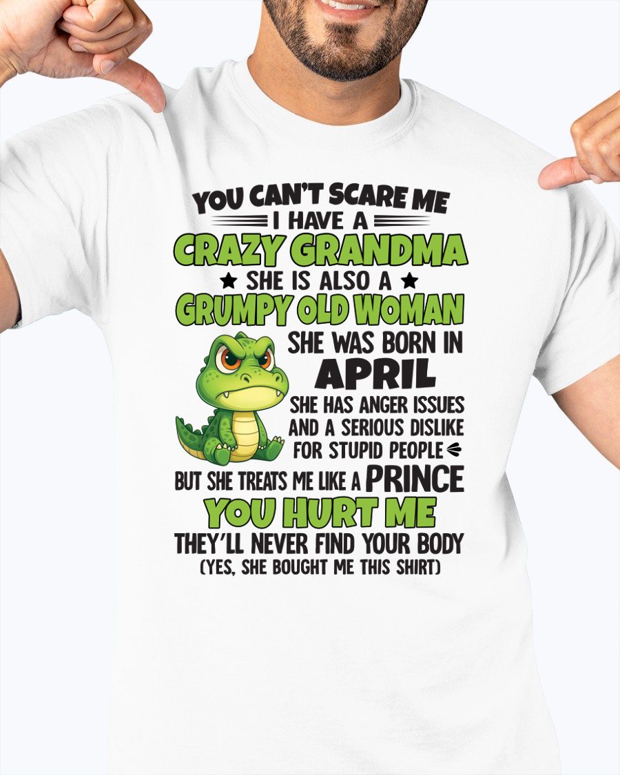 APRIL - YOU CAN'T SCARE ME - FOR GRANDSON - GIFT FROM GRANDMA - HNDS04 (SKU09-85-04)