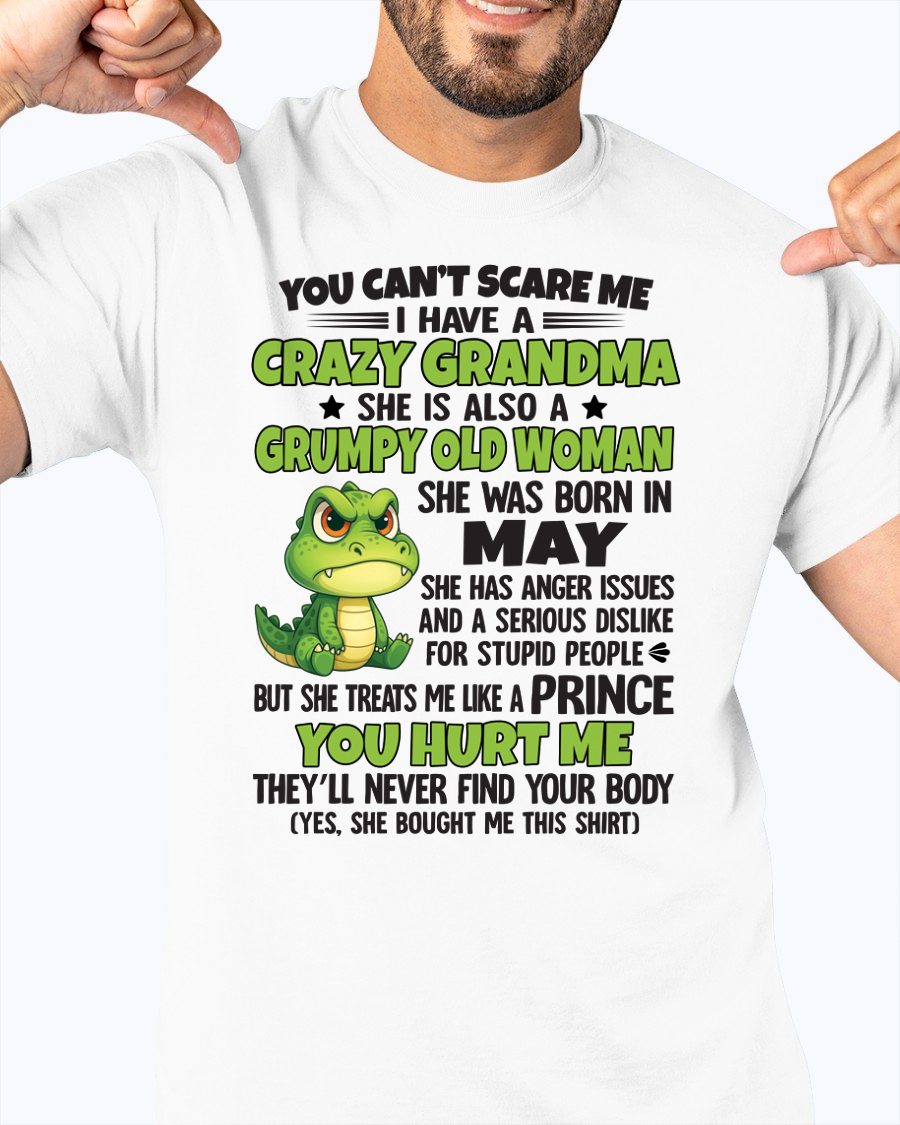 MAY - YOU CAN'T SCARE ME - FOR GRANDSON - GIFT FROM GRANDMA - HNDS05 (SKU09-85-05)