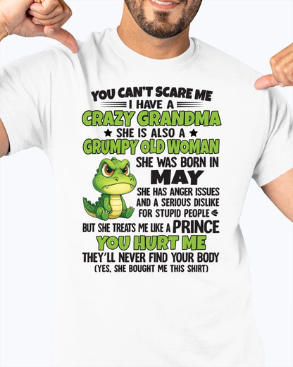 MAY - YOU CAN'T SCARE ME - FOR GRANDSON - GIFT FROM GRANDMA - HNDS05 (SKU09-85-05)