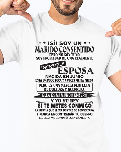 Junio - Esposa increíble nació en junio - Regalo especial para Marido - T06 (SKU05-105-06)
