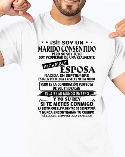 Septiembre - Esposa increíble - Regalo especial para Marido - T09 (Sku.tbnA4)