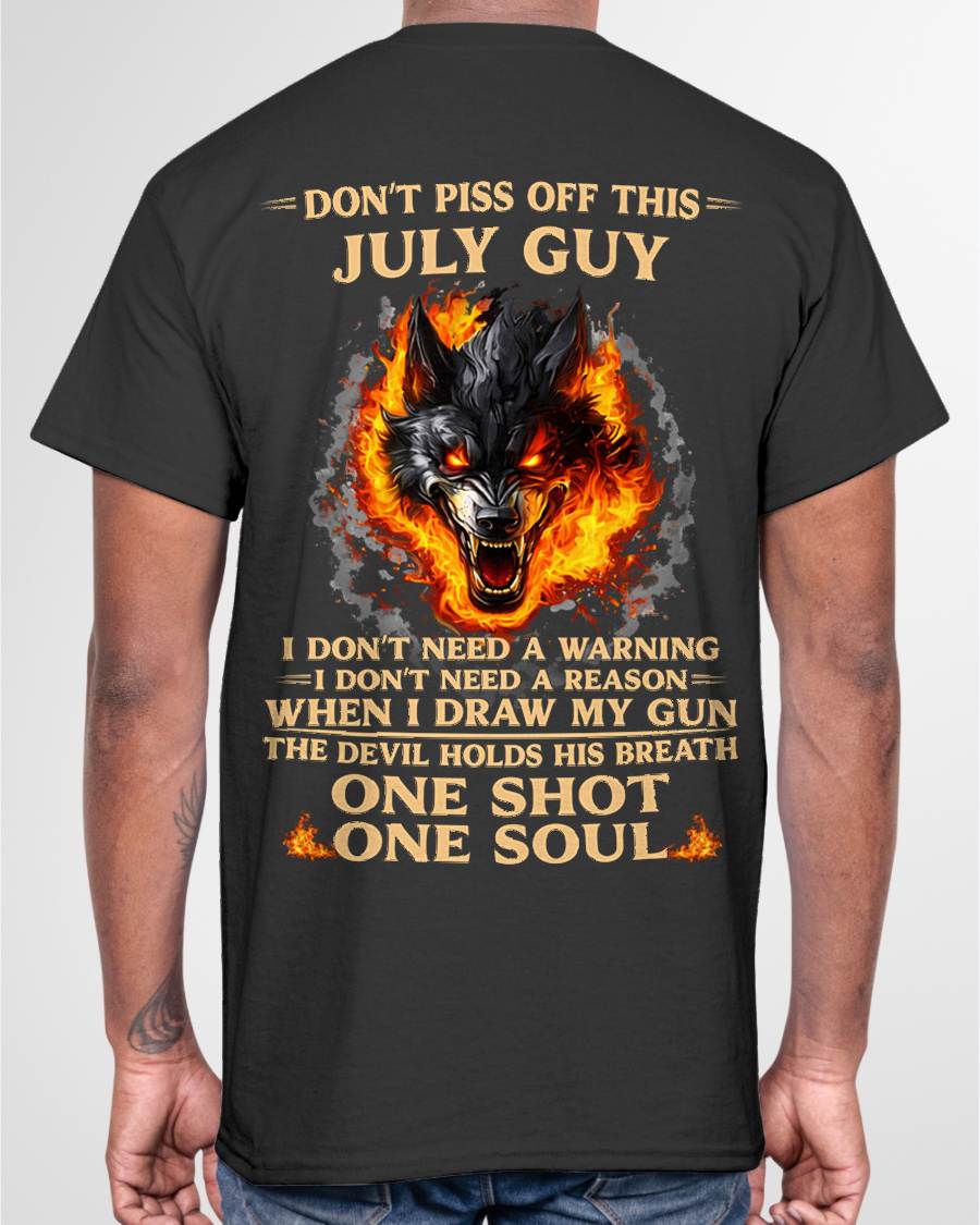 JULY – One Shot One Soul – T-Shirt For Men – MTNN07 (SKU2604-120-07)