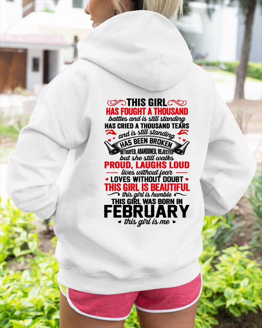 FEBRUARY – BEAUTIFUL, STRONG & UNBREAKABLE – T-SHIRT FOR WOMEN – MTNN02 (SKU2609-116-02)