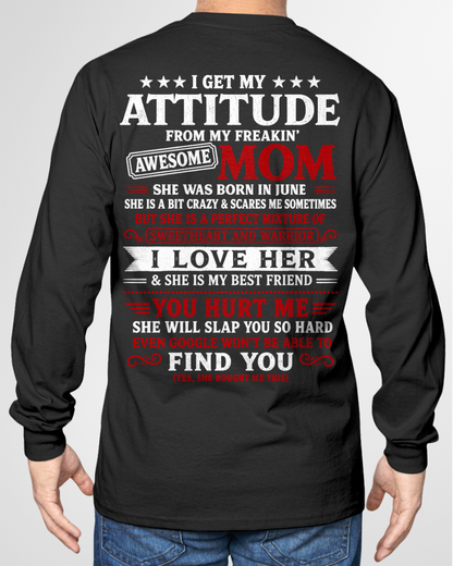 June T-Shirt – Sweetheart & Warrior – Perfect Gift From Mom To Son - MTNN06 (SKU2605-153-06)