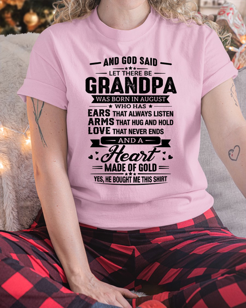 AUGUST – GRANDPA WITH A HEART MADE OF GOLD – T-SHIRT FROM GRANDPA – MTNN08 (SKU2606-173-08)