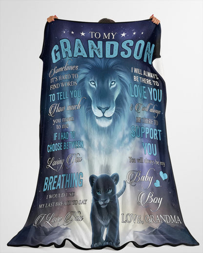 Special Gift For Your Grandson Blanket - From Grandma (SKUB11-27) FULL