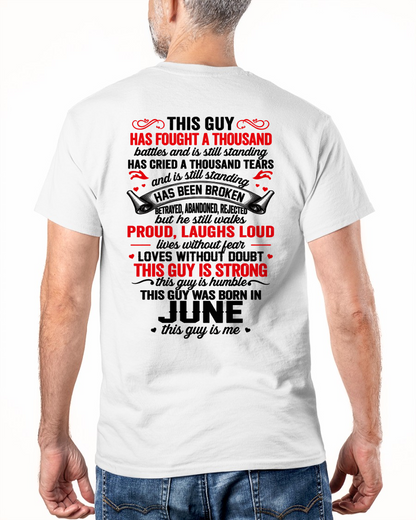 JUNE GUY – STRONG, PROUD & UNBREAKABLE – T-SHIRT FOR MEN – MTNN06 (SKU2609-115-06)