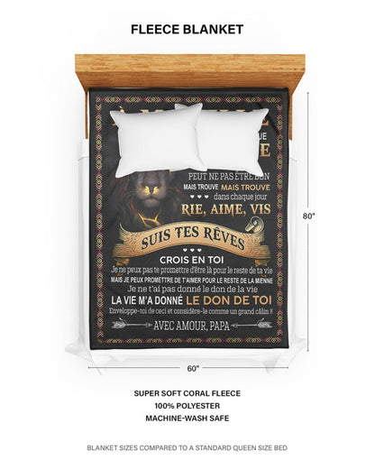 Cadeau Spécial Pour Ta Fille Couverture - De Papa (SKUB09-91)