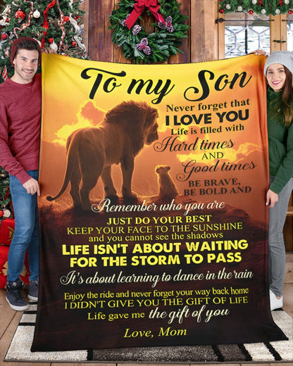 Special Gift For Your Son Blanket - From Mom (SKUB11-128)