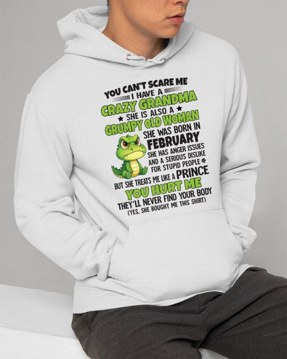 FEBRUARY - YOU CAN'T SCARE ME - FOR GRANDSON - GIFT FROM GRANDMA - MTNN02 (SKU09-85-02)