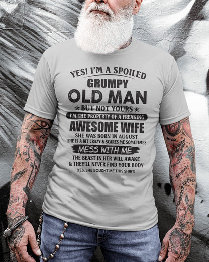 Awesome wife August - Perfect gift for your husband - MTNN08 (SKU96-68-08)