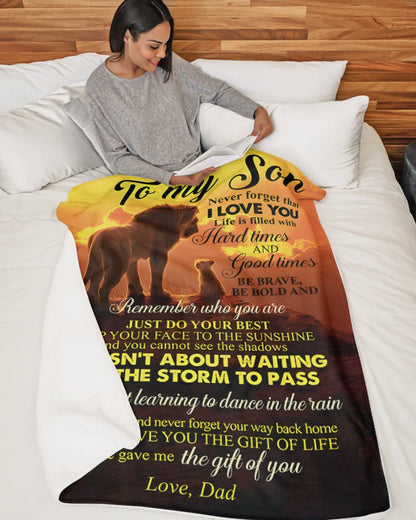 Special Gift For Your Son Blanket - From Dad (SKUB11-69)