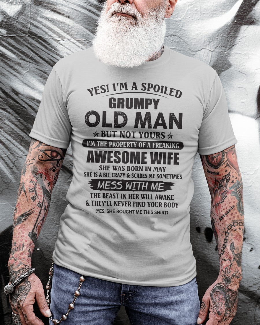 Awesome wife May - Perfect gift for your husband - MTNN05 (SKU96-68-05)