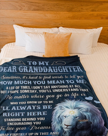 Special Gift For Your Granddaughter Blanket - From Grandpa (SKUB10-103) FULL