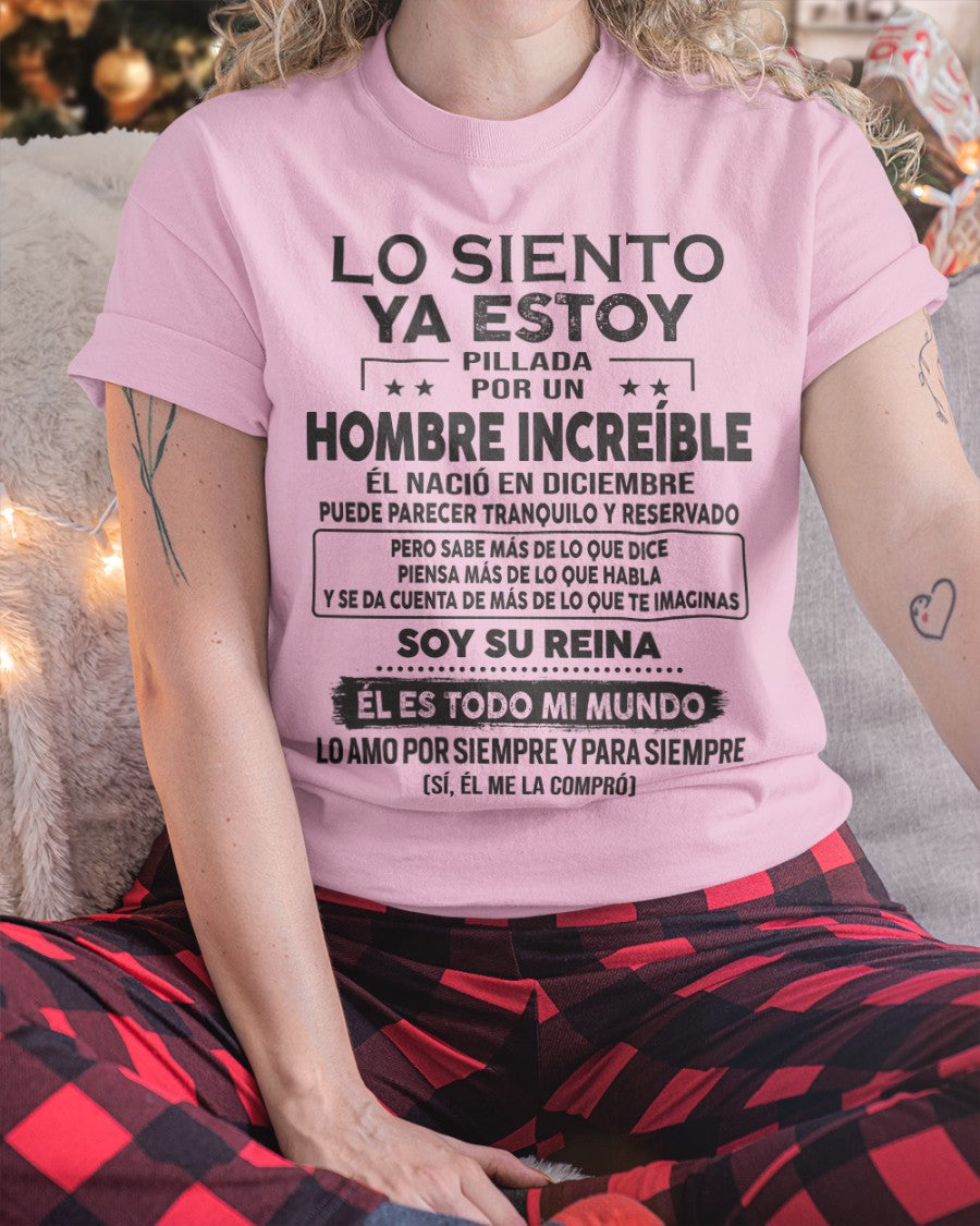 Diciembre Hombre Increíble - Regalo especial para tu novia, esposa - T12 (SKU09-06-12)